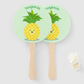 Niedliche Darstellung des Cartoon von Ananas Fächer (Vorne und Hinten)