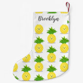 Niedliche Darstellung des Cartoon von Ananas Kleiner Weihnachtsstrumpf (Rückseite)