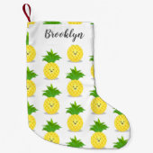 Niedliche Darstellung des Cartoon von Ananas Kleiner Weihnachtsstrumpf (Vorderseite)