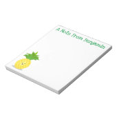 Niedliche Darstellung des Cartoon von Ananas Notizblock (Rotiert)