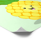 Niedliche Darstellung des Cartoon von Ananas Poster (Ecke)