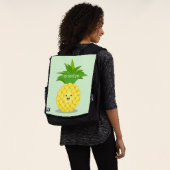Niedliche Darstellung des Cartoon von Ananas Rucksack (Ausgewaschen)