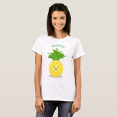 Niedliche Darstellung des Cartoon von Ananas T-Shirt (Vorne ganz)