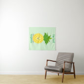 Niedliche Darstellung des Cartoon von Ananas Wandteppich (Beispiel (Horizontal))