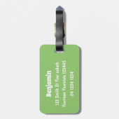 Niedliche Darstellung des Cartoon von Clydesdale Gepäckanhänger (Rückseite vertikal)