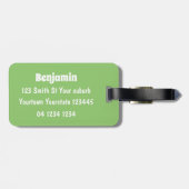 Niedliche Darstellung des Cartoon von Clydesdale Gepäckanhänger (Rückseite horizontal)