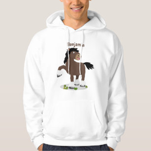 Niedliche Darstellung des Cartoon von Clydesdale Hoodie