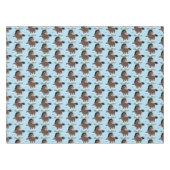 Niedliche Darstellung des Cartoon von Clydesdale Tischdecke (Vorderseite (Horizontal))