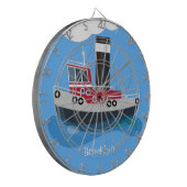 Niedliche Darstellung des Cartoon von Schleppnetze Dartscheibe (Vorderseite Links)