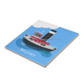 Niedliche Darstellung des Cartoon von Schleppnetze Fliese (Seite)