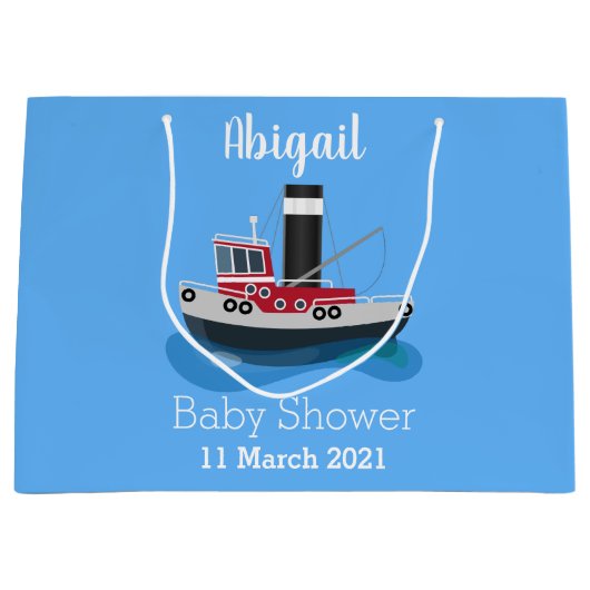 Niedliche Darstellung des Cartoon von Schleppnetze Große Geschenktüte (Vorderseite)