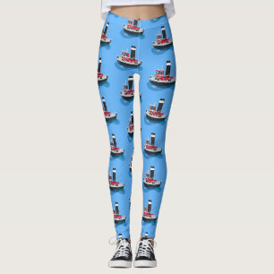 Niedliche Darstellung des Cartoon von Schleppnetze Leggings