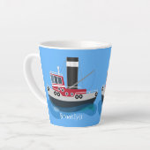 Niedliche Darstellung des Cartoon von Schleppnetze Milchtasse (Linke Ecke)