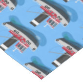 Niedliche Darstellung des Cartoon von Schleppnetze Tischdecke (Schrägansicht)