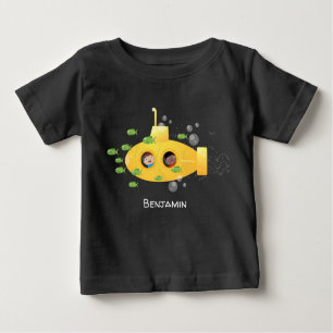 Niedliche Darstellung des Cartoon von Unterseefisc Baby T-shirt