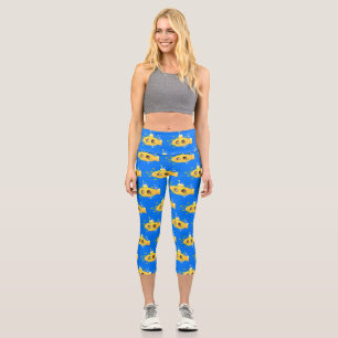 Niedliche Darstellung des Cartoon von Unterseefisc Capri Leggings