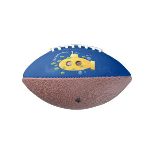 Niedliche Darstellung des Cartoon von Unterseefisc Football