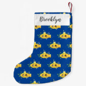 Niedliche Darstellung des Cartoon von Unterseefisc Kleiner Weihnachtsstrumpf (Rückseite)