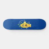 Niedliche Darstellung des Cartoon von Unterseefisc Skateboard (Horizontal)