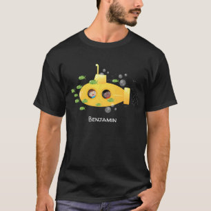 Niedliche Darstellung des Cartoon von Unterseefisc T-Shirt