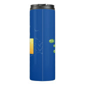 Niedliche Darstellung des Cartoon von Unterseefisc Thermosbecher (Rückseite)