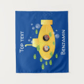 Niedliche Darstellung des Cartoon von Unterseefisc Wandteppich (Vorderseite)