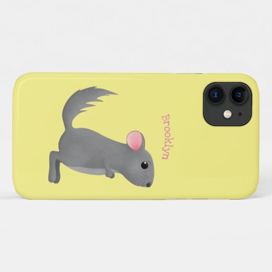Niedliche Darstellung des Chinchilla-Cartoon Case-Mate iPhone Hülle (Rückseite (Horizontal))