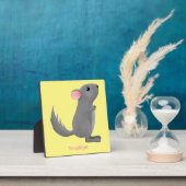 Niedliche Darstellung des Chinchilla-Cartoon Fotoplatte (InSitu)