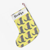 Niedliche Darstellung des Chinchilla-Cartoon Kleiner Weihnachtsstrumpf (Rückseite (Hängend))