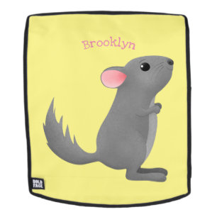 Niedliche Darstellung des Chinchilla-Cartoon Rucksack