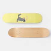 Niedliche Darstellung des Chinchilla-Cartoon Skateboard (Horizontal)