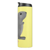 Niedliche Darstellung des Chinchilla-Cartoon Thermosbecher (Nach rechts gedreht)