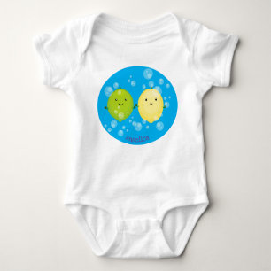 Niedliche Darstellung des Limonen Cartoon Baby Strampler