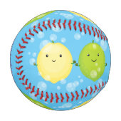 Niedliche Darstellung des Limonen Cartoon Baseball (Vorderseite Links)