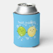 Niedliche Darstellung des Limonen Cartoon Dosenkühler (Kanne Rückseite)