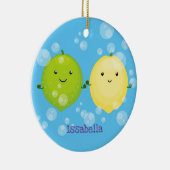 Niedliche Darstellung des Limonen Cartoon Keramik Ornament (Rechts)