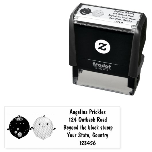 Niedliche Darstellung des Limonen Cartoon Permastempel (Beispiel)