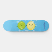 Niedliche Darstellung des Limonen Cartoon Skateboard (Horizontal)