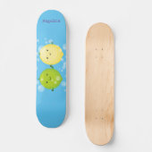 Niedliche Darstellung des Limonen Cartoon Skateboard (Vorderseite)
