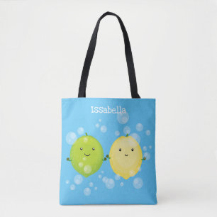 Niedliche Darstellung des Limonen Cartoon Tasche