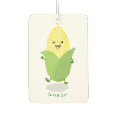 Niedliche Darstellung des Mais-Cartoon Autolufterfrischer (Vorderseite)