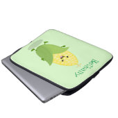 Niedliche Darstellung des Mais-Cartoon Laptopschutzhülle (Vorne Knopf)