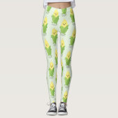 Niedliche Darstellung des Mais-Cartoon Leggings (Vorderseite)