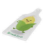 Niedliche Darstellung des Mais-Cartoon Schneidebrett (Ecke)