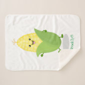 Niedliche Darstellung des Mais-Cartoon Sherpadecke (Vorderseite (Horizontal))