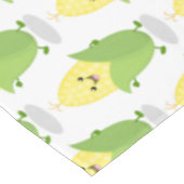 Niedliche Darstellung des Mais-Cartoon Tischdecke (Schrägansicht)