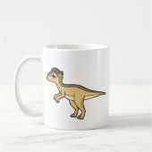 Niedliche Darstellung eines Pachycephalosaurus-Din Kaffeetasse (Links)