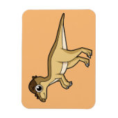 Niedliche Darstellung eines Pachycephalosaurus-Din Magnet (Vertikal)