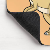 Niedliche Darstellung eines Pachycephalosaurus-Din Mousepad (Ecke)
