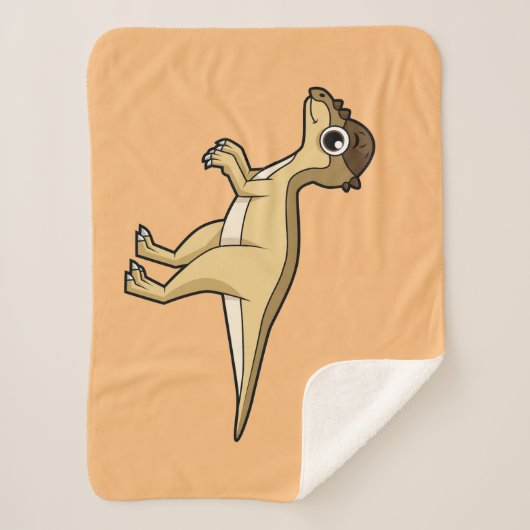 Niedliche Darstellung eines Pachycephalosaurus-Din Sherpadecke (Vorderseite)